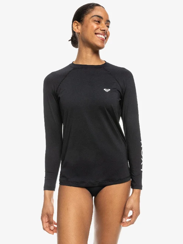 Womens Essentials Long Sleeve UPF 50 Surf T-Shirt Notch Collar Peter Pan Collar Cowl Neck Womens Essentials Long Sleeve UPF 50 Surf T-Shirt Notch Collar Peter Pan Collar Cowl Neck