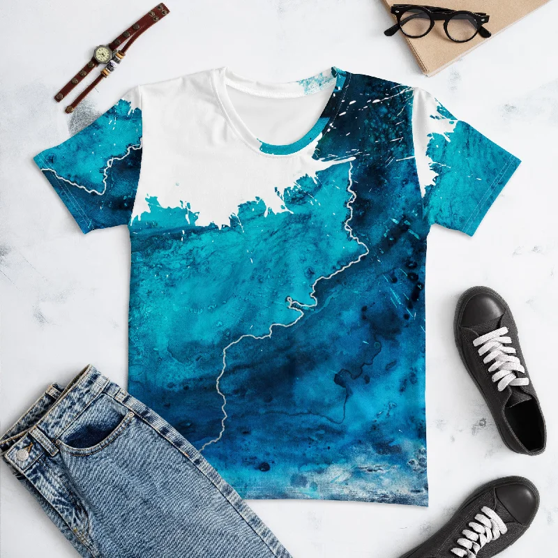 Women's T-shirt "Aquatic 3 - 4" Boxy Fit Fitted Loose