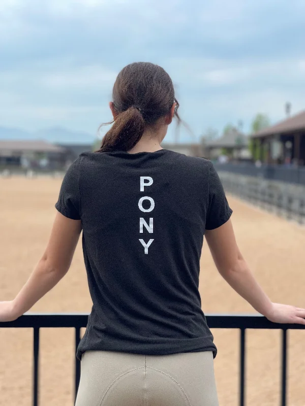 Equestrian Team Apparel- Pony Graphic Tee (Youth) Faux Fur Fabric Real Fur Fabric Shearling Fabric
