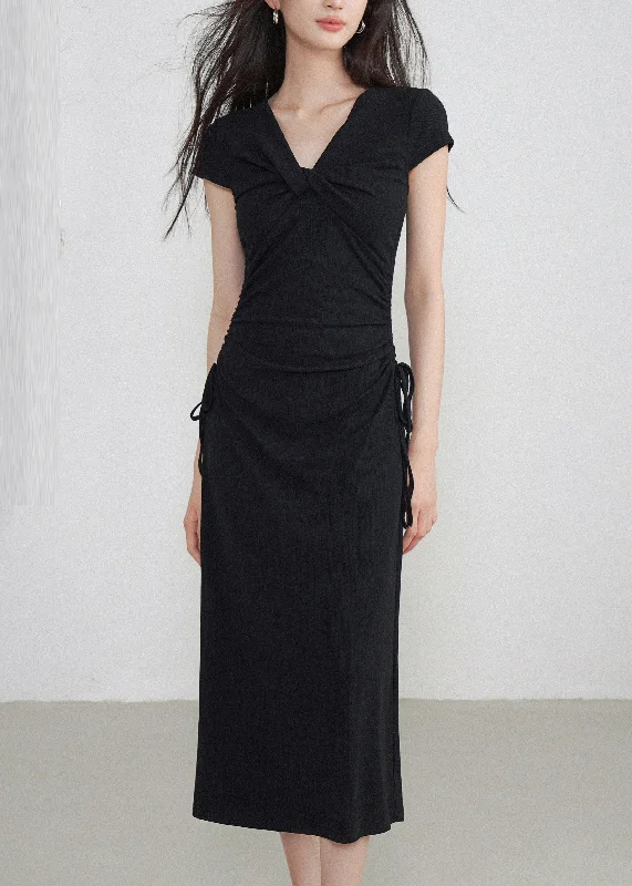 Classy Black V Neck Cinched Maxi Dresses Short Sleeve EE033 Classic Tulle Maxi Dress Classy Black V Neck Cinched Maxi Dresses Short Sleeve EE033 Classic Tulle Maxi Dress