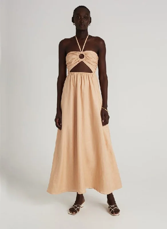 Faithfull the Brand La Costa Maxi Dress - FINAL SALE Comfortable Ruffle Hem Maxi Dress Faithfull the Brand La Costa Maxi Dress - FINAL SALE Comfortable Ruffle Hem Maxi Dress