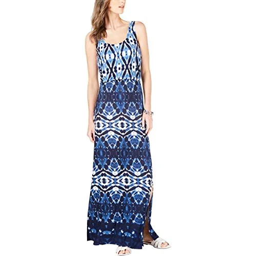 INC Blouson Tie-Dye Maxi Dress Comfortable Fit-and-Flare Maxi Dress