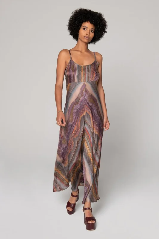 Lost Horizon Bias Maxi Dress - Multi Classic Tulle Maxi Dress