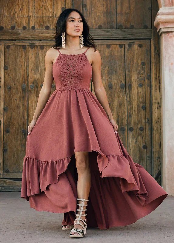 Mala Maxi Dress in Clay Stylish Long Sleeve Maxi Dress