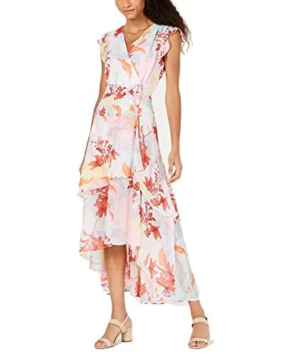 Printed Layered Maxi Dress Cozy Wrap Maxi Dress