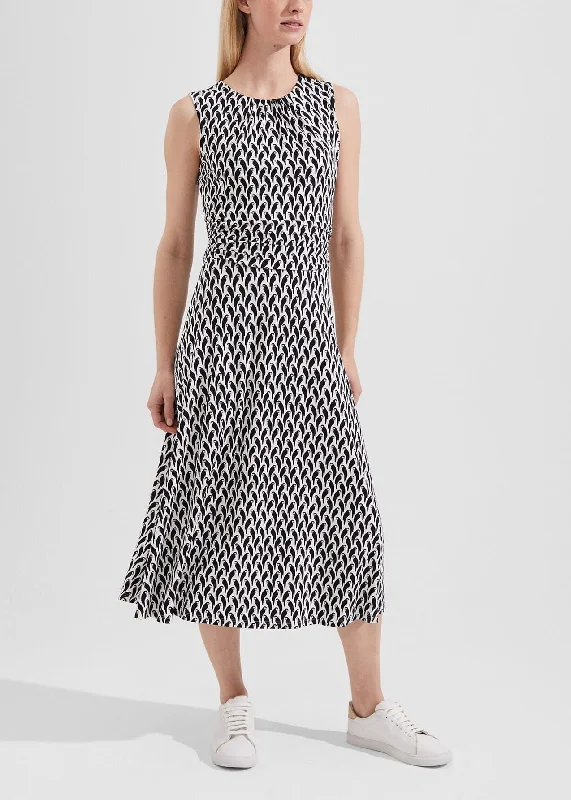 Bayview Dress 0123/5025/9324l00 Ivory-Navy