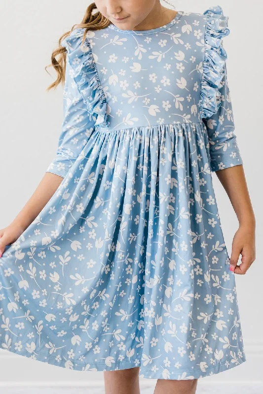 3/4 Ruffle Twirl Dress