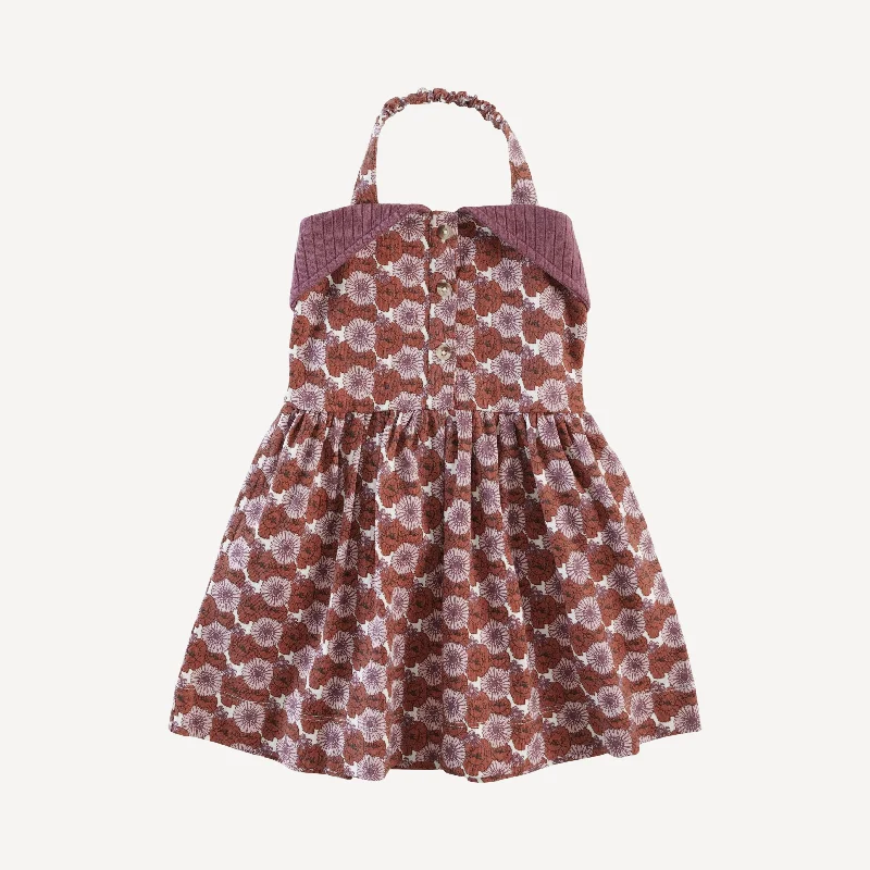 halter dress | poppies and daisies | organic cotton interlock