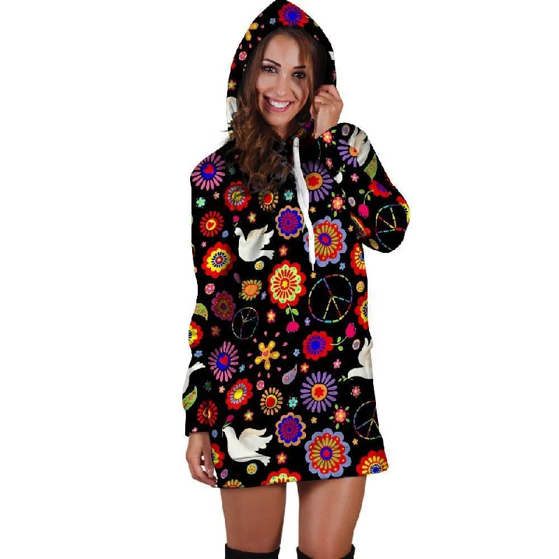 Hippie And Drove Hoodie Dress