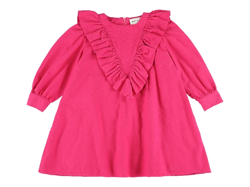 MORLEY KNOCKOUT PINK RAVI DRESS WITH RUFFLE