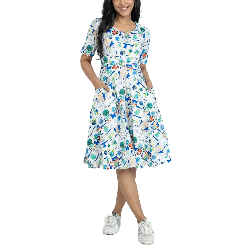 Save The Earth Kids' Art Twirl Dress [FINAL SALE]