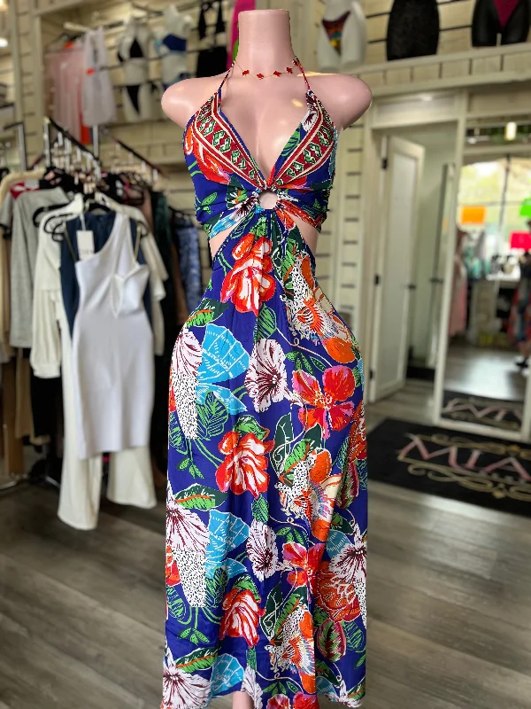 Tropical Vacation Back Tie Dress
