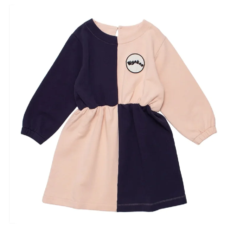 WYNKEN SOFT PINK AND NAVY DRESS