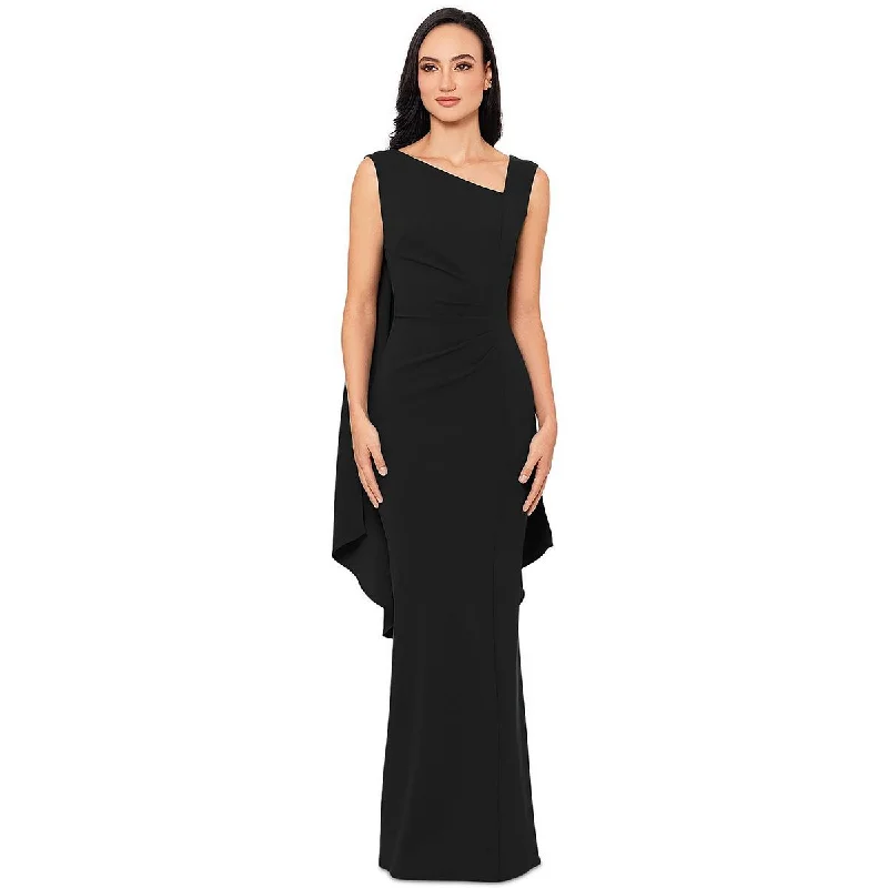 Xscape Womens Capelet Long Evening Dress