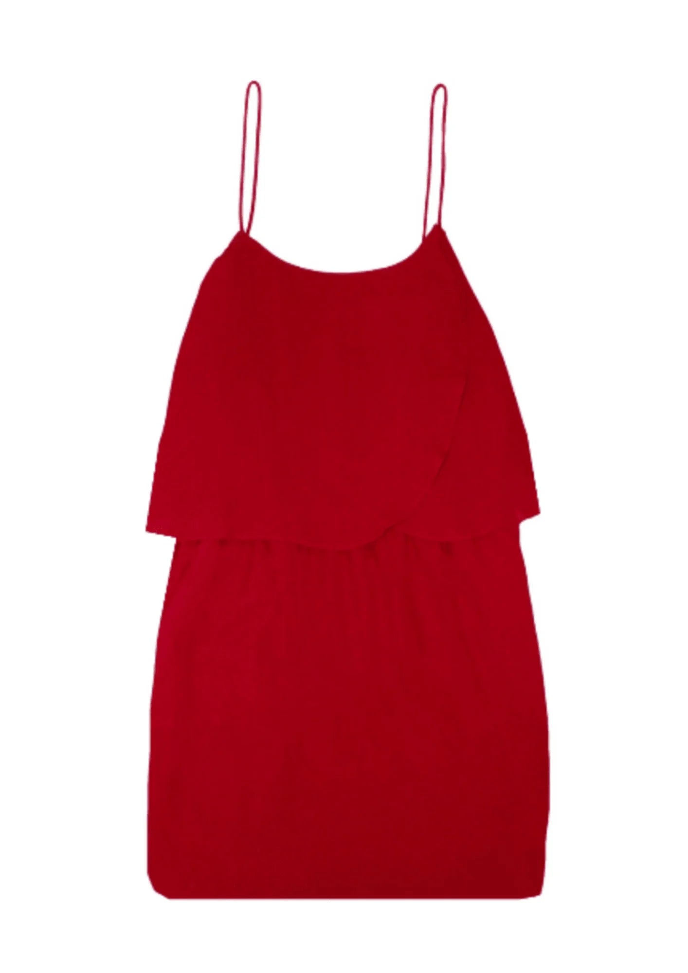 DARK RED MINI DRESS Cozy Jersey Mini Dress