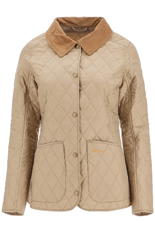 Annandale Quilted Jacket  - Beige Fitted Jacket Loose Jacket Oversized Jacket