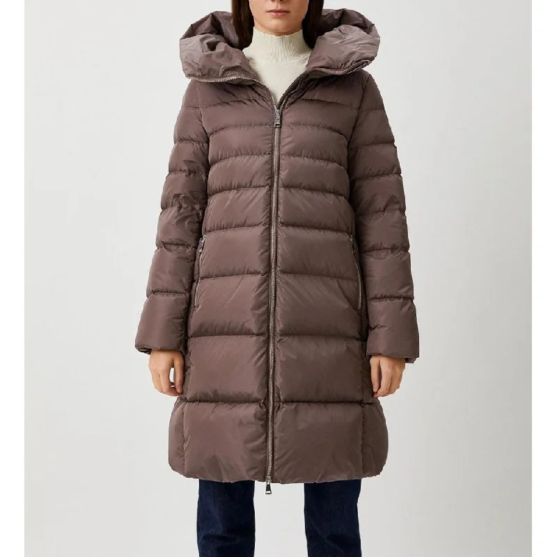 Add Brown Polyamide Jackets & Coat Front Pockets Side Pockets Patch Pockets