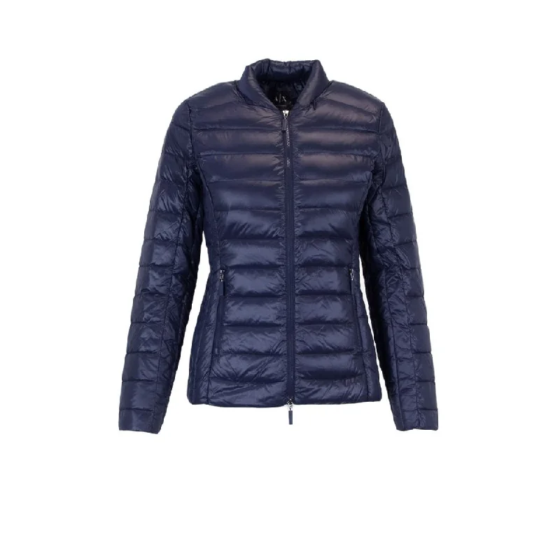 Armani Exchange Blue Polyester Jackets & Coat Print Jacket Jacquard Jacket Embroidered Jacket Armani Exchange Blue Polyester Jackets & Coat Print Jacket Jacquard Jacket Embroidered Jacket