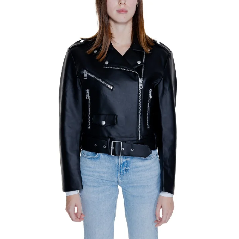 Calvin Klein Jeans Black Polyethylene Jackets & Coat Corduroy Jacket Velvet Jacket Brocade Jacket
