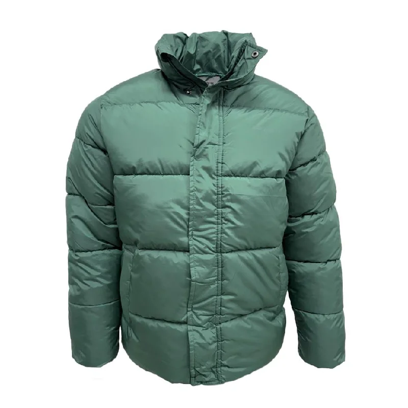 Carhartt WIP Mens Doville Water Repellent Puffer Jacket Green Wool Jacket Cashmere Jacket Tweed Jacket