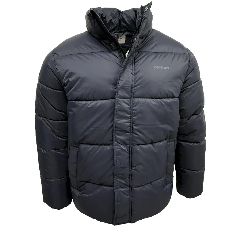 Carhartt WIP Mens Doville Water Repellent Puffer Jacket Navy Striped Jacket Polka Dot Jacket Floral Jacket