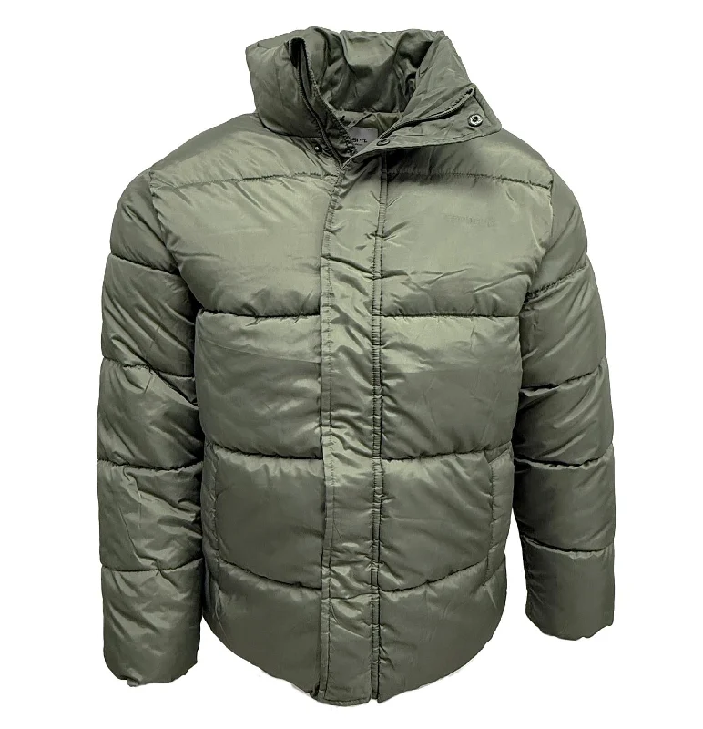 Carhartt WIP Mens Doville Water Repellent Puffer Jacket Teal One-Shoulder Jacket Off-the-Shoulder Jacket Asymmetrical Jacket
