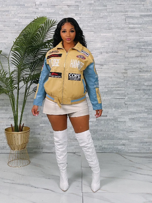 CH5600P - LEATHER WIDER PILOT JACKET Hoodie Zip-Up Jacket Button-Up Jacket