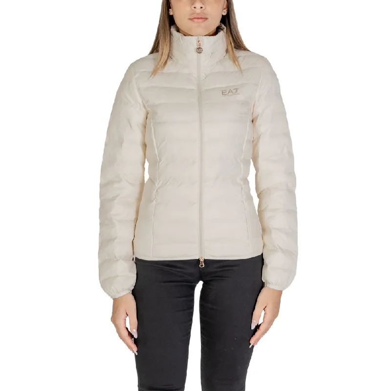 EA7 Emporio Armani Cream Polyamide Jackets & Coat Mesh Jacket Canvas Jacket Denim Jacket EA7 Emporio Armani Cream Polyamide Jackets & Coat Mesh Jacket Canvas Jacket Denim Jacket