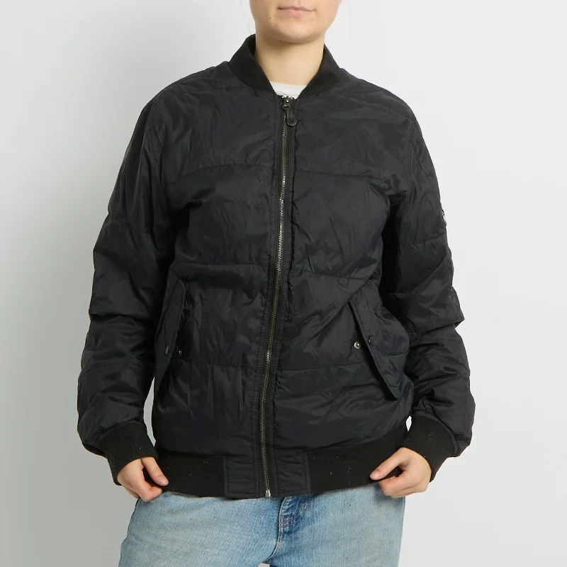 Flight Style Bomber Jacket - UK 8 Striped Jacket Polka Dot Jacket Floral Jacket