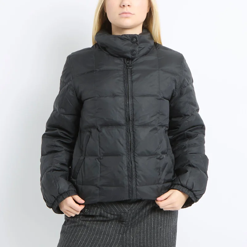 Gas Square Stitch Puffer Jacket - UK 10 Wool Fabric Cashmere Fabric Tweed Fabric