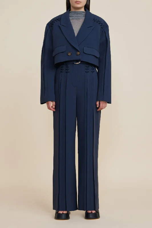 HAYWOOD JACKET Ribbed Jacket Pleated Jacket Ruffled Jacket
