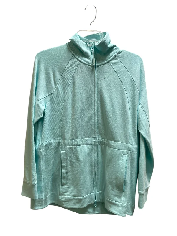 Jacket Fleece By Talbots In Blue, Size: M Fleece Jacket Down Jacket Parka