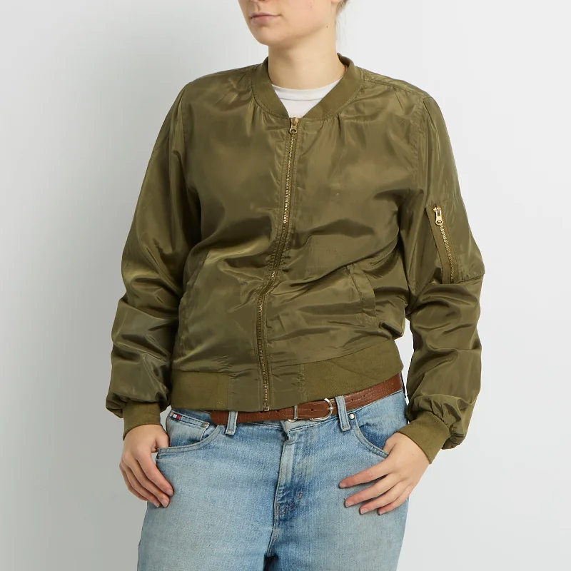 Lightweight Bomber Jacket - UK 10 Rayon Jacket Velvet Jacket Corduroy Jacket