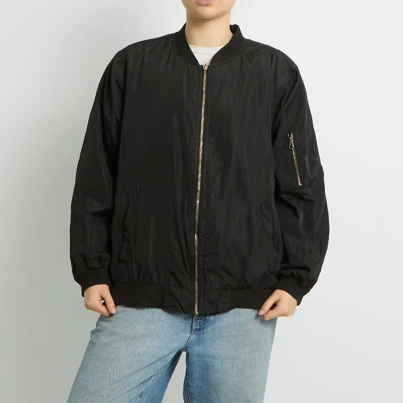 Lightweight Bomber Jacket - UK 14 Jersey Jacket Tulle Jacket Batik Jacket