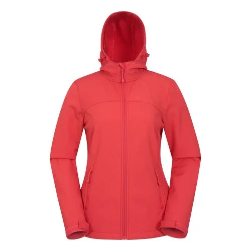 Mountain Warehouse Womens/Ladies Exodus Water Resistant Soft Shell Jacket Welt Pockets Slit Pockets Flap Pockets