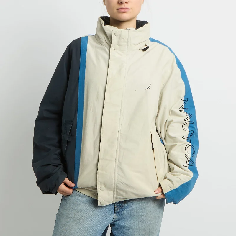 Nautica Waterproof Jacket - UK 14 Cotton Jacket Linen Jacket Terry Jacket