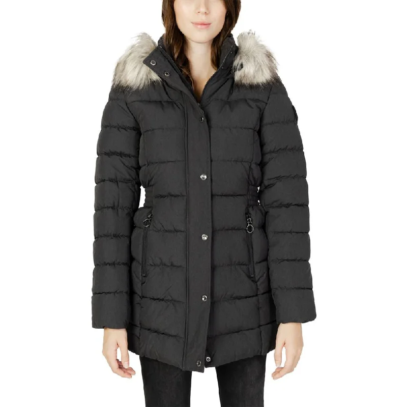 Only Gray Polyester Jackets & Coat Denim Jacket Leather Jacket Suede Jacket
