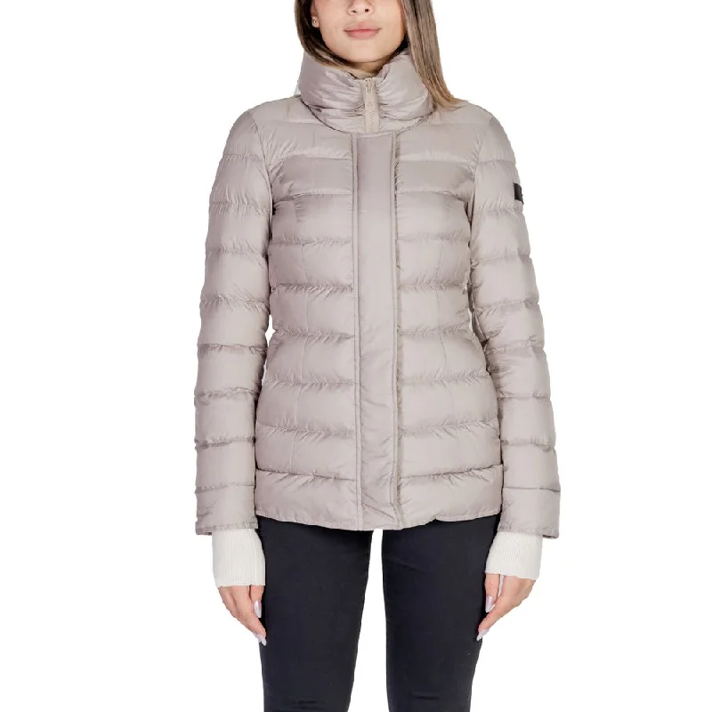 Peuterey Beige Recycled Polyester Jackets & Coat Elasticated Jacket Padded Jacket Insulated Jacket