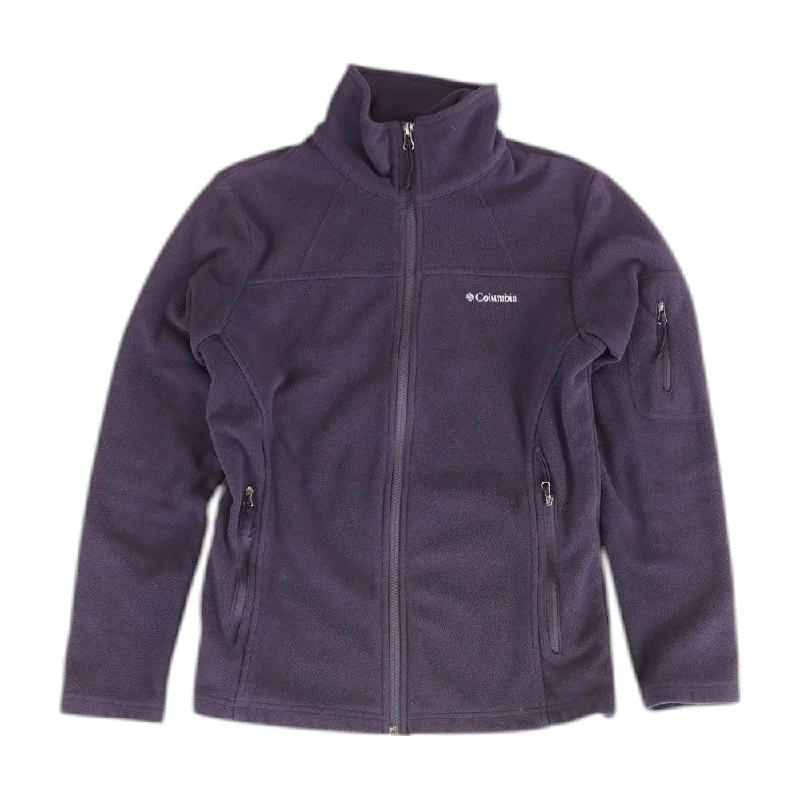 Purple Solid Lightweight Jacket Bomber Jacket Anorak Windbreaker