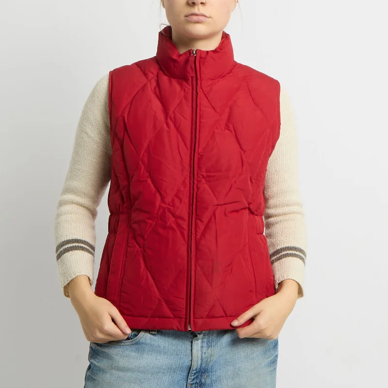 Quilted Gilet Jacket - UK 10 Nylon Jacket Polyester Jacket Spandex Jacket