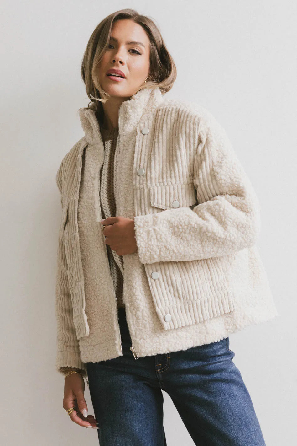 Talsie Corduroy Jacket Bomber Jacket Anorak Windbreaker