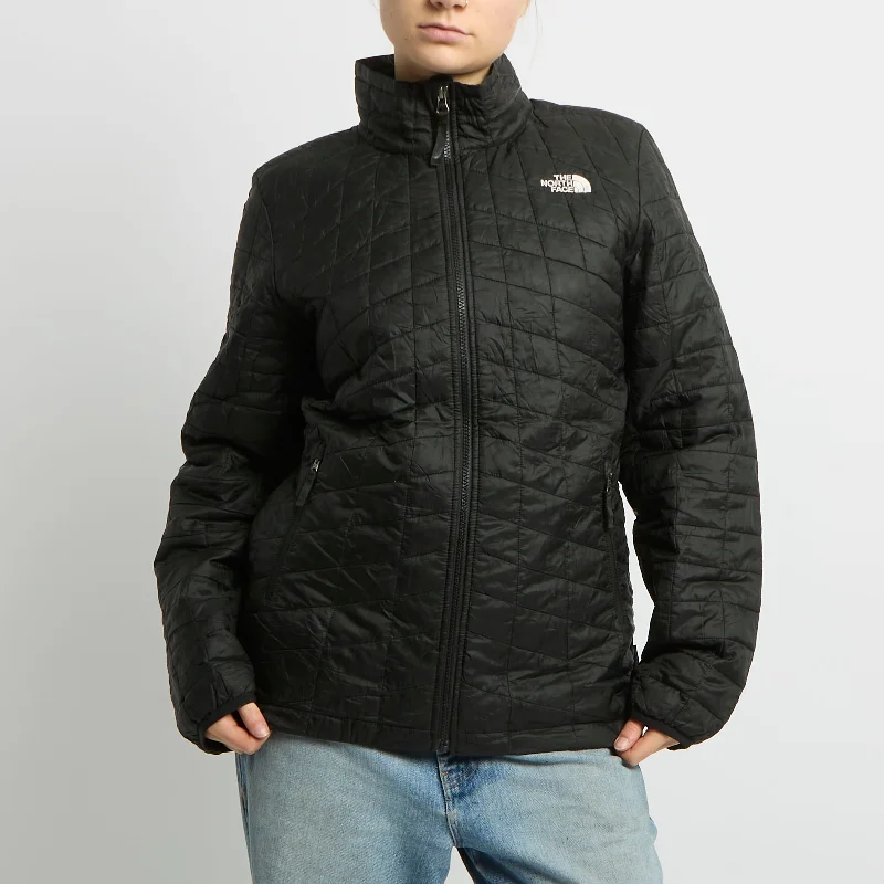 The North Face Quilted Jacket - UK 10 Belted Jacket Elasticated Jacket Padded Jacket