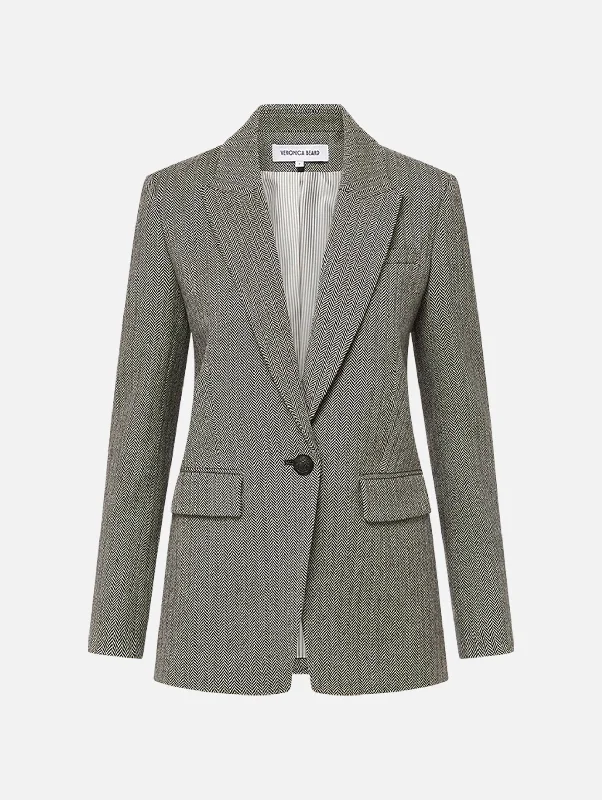 Vega Dickey Jacket in Black White Mesh Jacket Canvas Jacket Denim Jacket