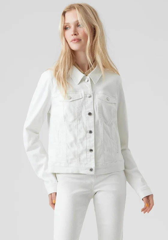 Vero Moda Wild Soya Short Denim Jacket, Bright White Ribbed Jacket Pleated Jacket Ruffled Jacket Vero Moda Wild Soya Short Denim Jacket, Bright White Ribbed Jacket Pleated Jacket Ruffled Jacket