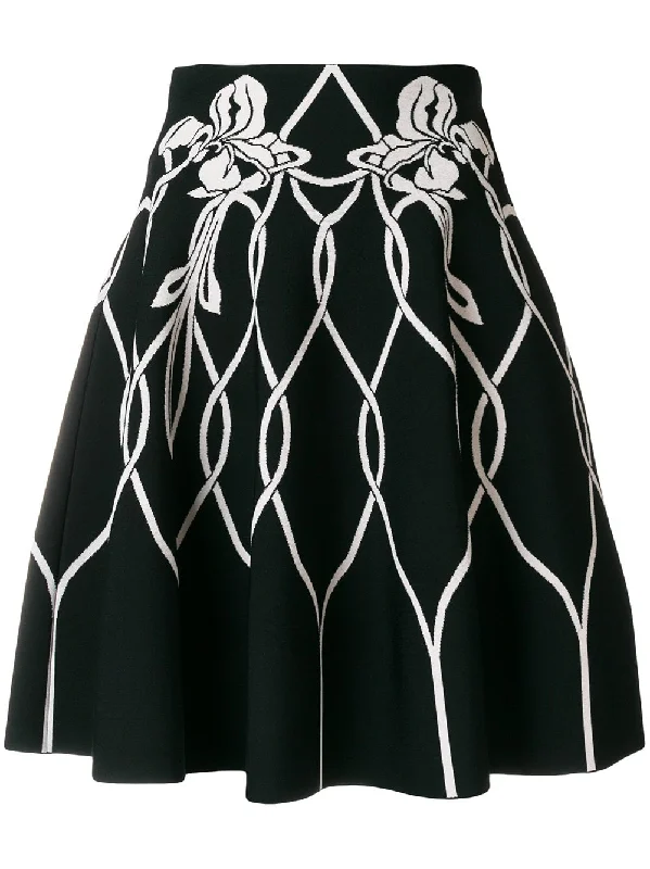 high waisted knitted skirt linen skirt natural