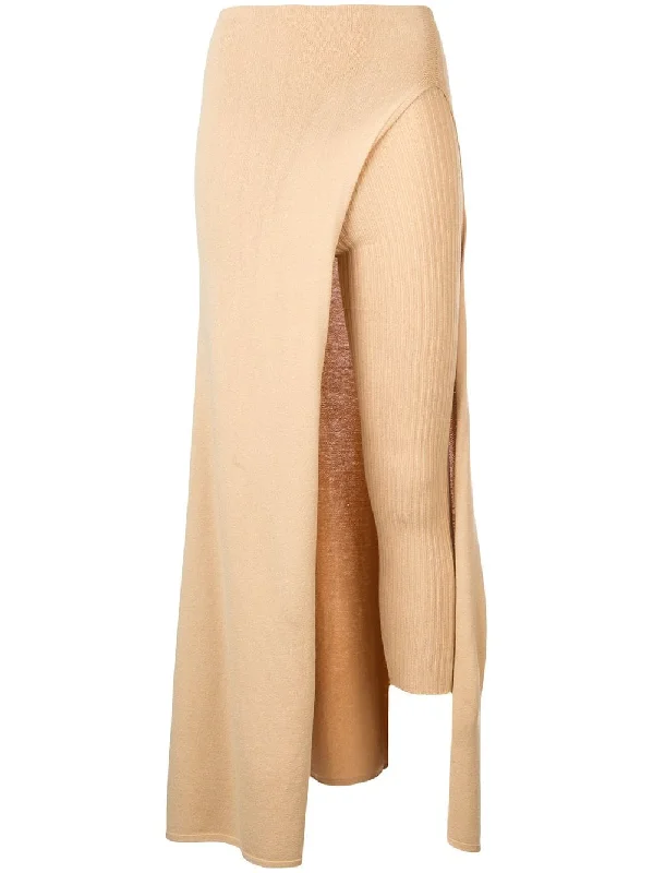 asymmetric legging-skirt linen skirt airy