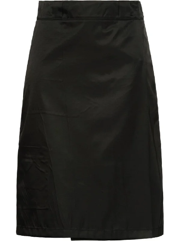 flap front midi skirt chiffon skirt lightweight