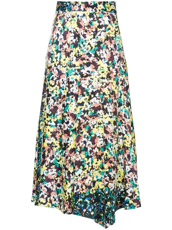 floral print a-line skirt pencil skirt chic