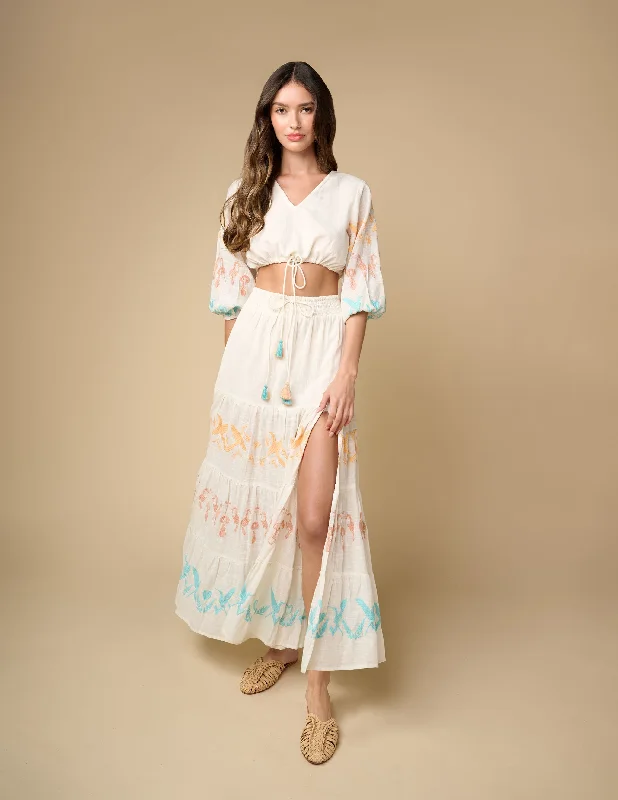 Alethia Maxi Skirt chiffon skirt airy