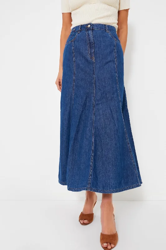 Blue Jean Edera Skirt linen skirt breathable